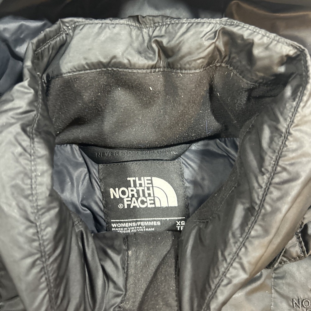 The North Face Parka Womens XS Metropolis A2TAN Goose Down 550 Hooded Jacket - Picture 12 of 16